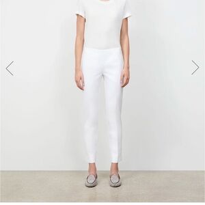 Lafayette 148 New York Bleecker Crop Pants Jodhpur Cloth White Size 14